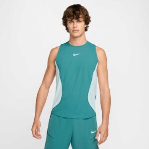 Nike เสื้อเทนนิสผู้ชาย Men's Court Slam Dri-Fit Tennis Tank Top | Mineral Teal/White ( HQ6406-379 )