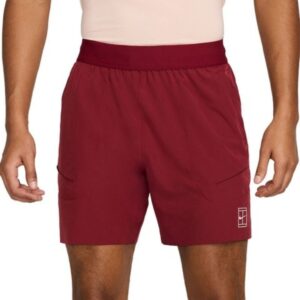 Nike กางเกงเทนนิสผู้ชาย Men's Court Dri-FIT Advantage Short 6’’  | Team Red/White ( FZ6913-677 )