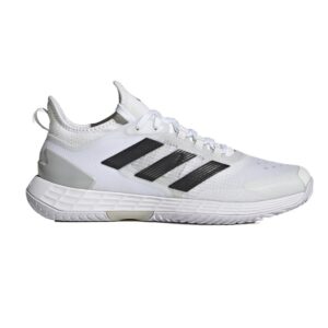 Adidas รองเท้าเทนนิสผู้ชาย Adizero Ubersonic 4.1 Tennis Shoes | Cloud White / Core Black / Matte Silver ( ID1565 )