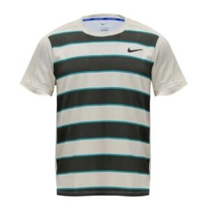 Nike เสื้อเทนนิสผู้ชาย Men's Court Slam Dri-FIT ADV Tennis Top  | Pale Ivory/Black ( FZ6934-110 )