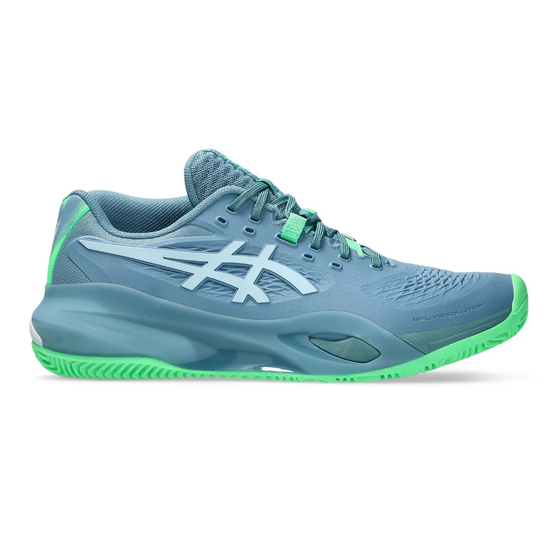 Asics รองเท้าเทนนิสผู้ชาย Gel-Resolution X Padel | Saba Blue/Cool Grey ( 1041A492-403 )