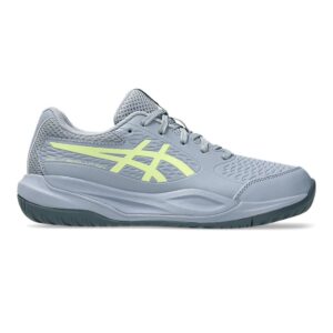 Asics รองเท้าเทนนิสเด็ก Kid's Gel-Resolution X Grade School Tennis Shoes | Grey Blue / Pistachio ( 1044A081-402 )