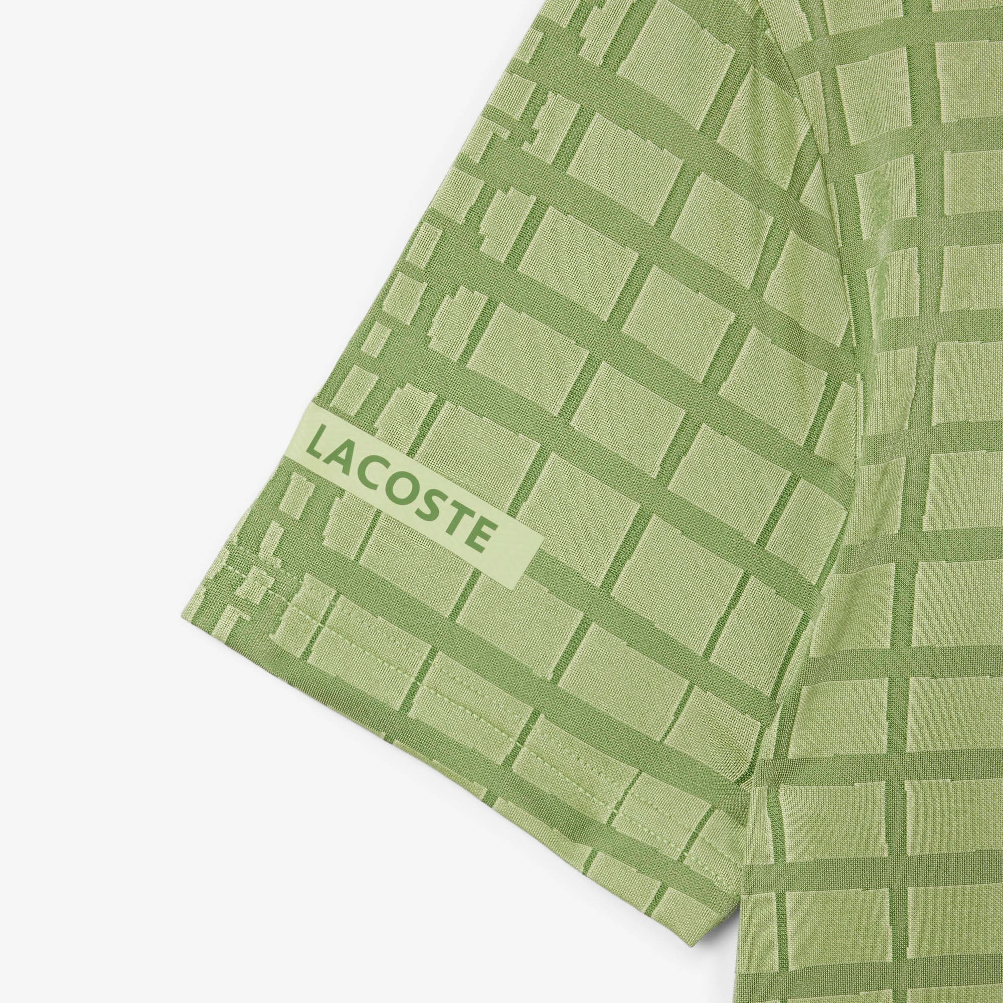 Lacoste เสื้อเทนนิสผู้ชาย Tennis x Daniil Medvedev Polo Shirt | Green ( DH4762006I4 ) - Image 5