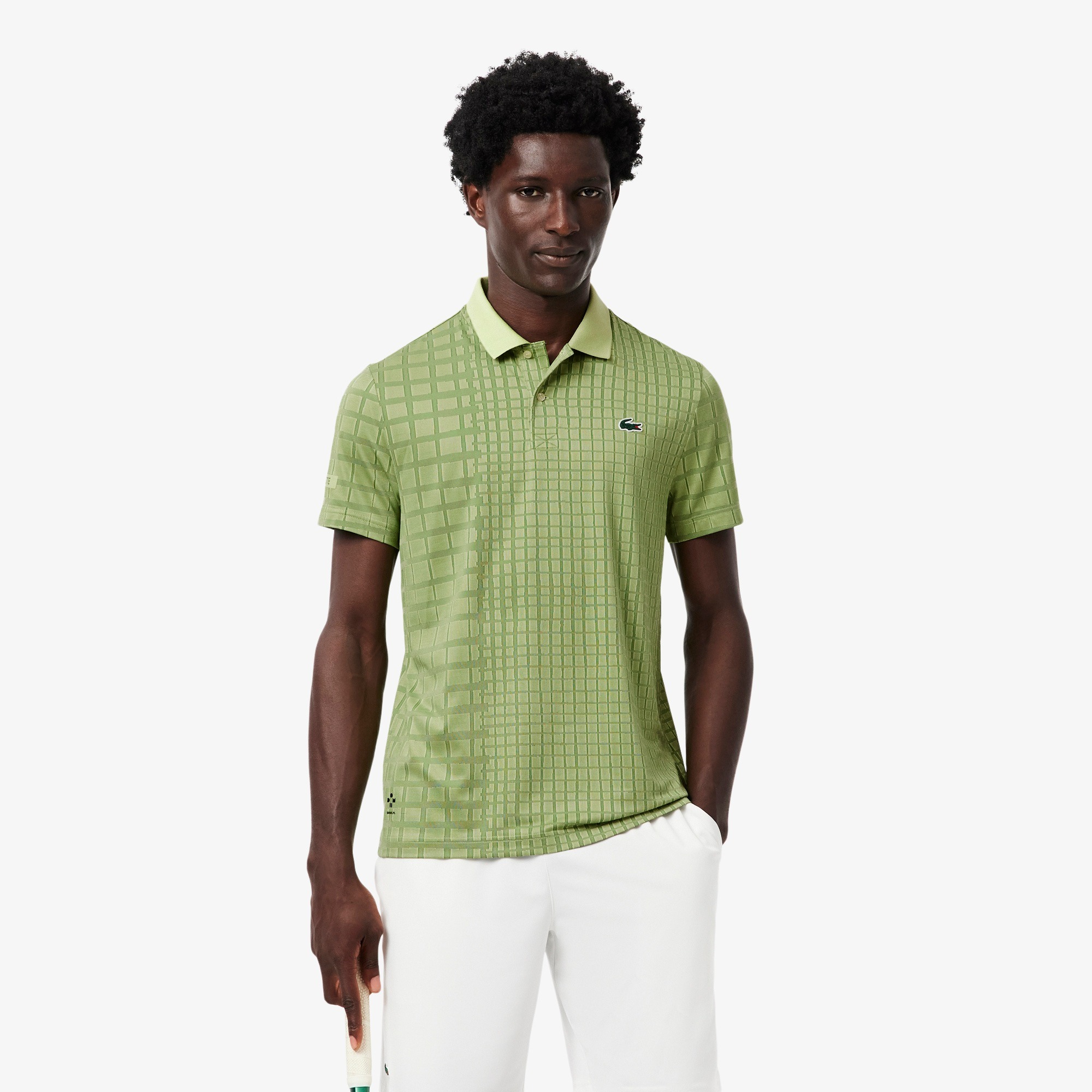 Lacoste เสื้อเทนนิสผู้ชาย Tennis x Daniil Medvedev Polo Shirt | Green ( DH4762006I4 ) - Image 7
