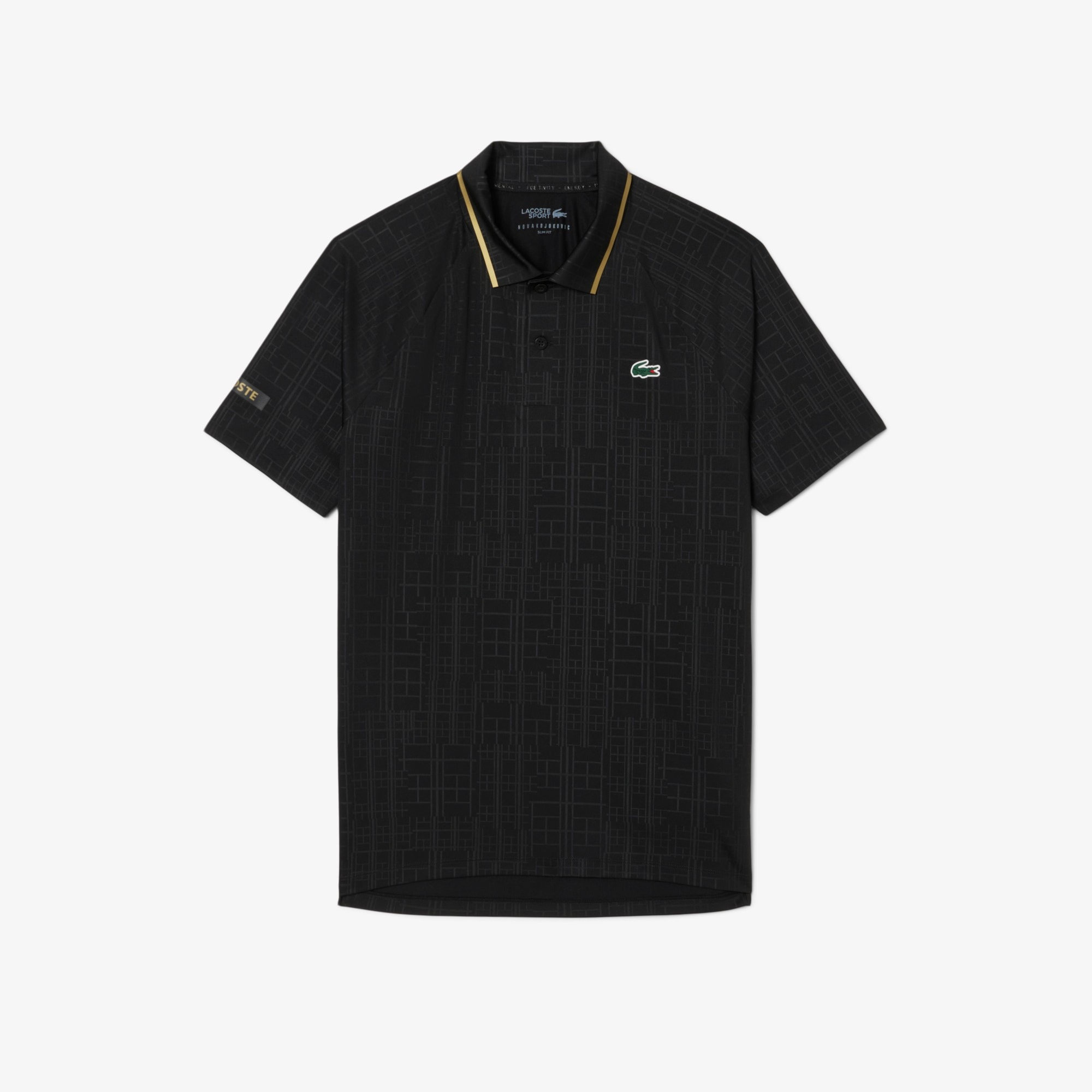 Lacoste เสื้อเทนนิสผู้ชาย Men's Tennis x Novak Djokovic On Court Polo | Black ( DH478951031 )