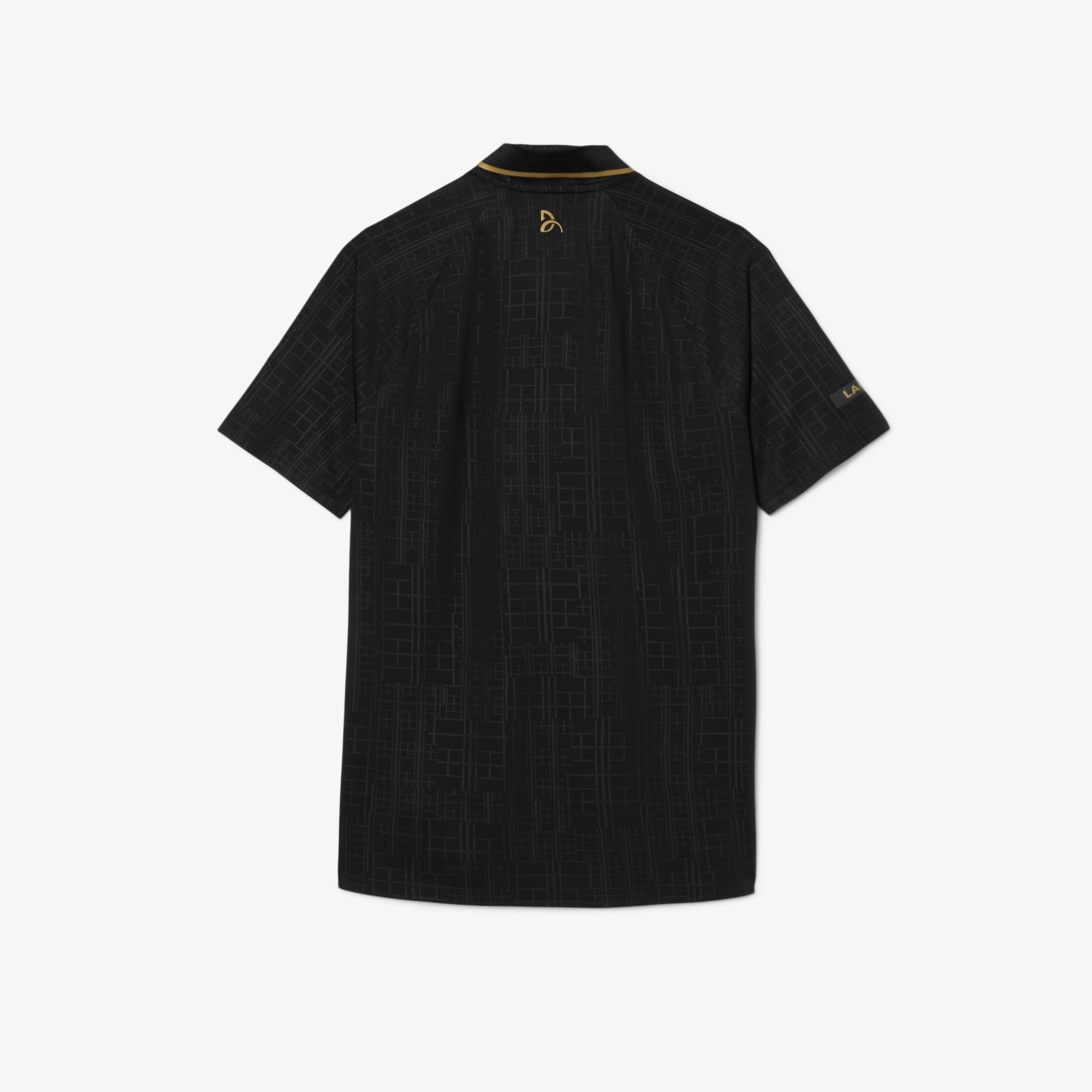 Lacoste เสื้อเทนนิสผู้ชาย Men's Tennis x Novak Djokovic On Court Polo | Black ( DH478951031 ) - Image 2
