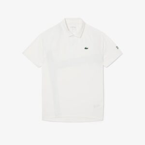 Lacoste เสื้อเทนนิสผู้ชาย Men's Tennis x Novak Djokovic On Court Polo Shirt | White ( DH895900001 )