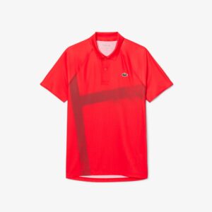 Lacoste เสื้อเทนนิสผู้ชาย Men's Tennis x Novak Djokovic On Court Polo Shirt | Red ( DH895951ZBG )