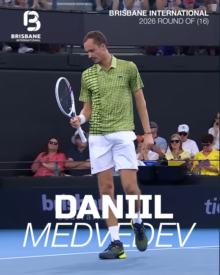 Daniil Medvedev in Brisbane International 2026