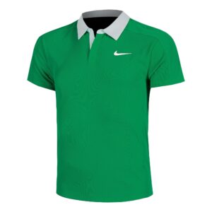 Nike เสื้อเทนนิสผู้ชาย Men's Court Slam Dri-FIT ADV Tennis Polo | Stadium Green/White ( FZ6931-324 )