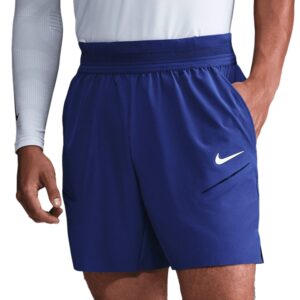 Nike กางเกงเทนนิสผู้ชาย Men's Court Slam Dri-FIT Tennis Shorts | Deep Night/White ( FZ6937-539 )