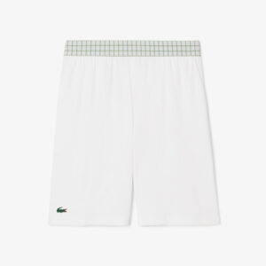 Lacoste กางเกงเทนนิสผู้ชาย Men's Ultra Dry Stretch Tennis Shorts | White ( GH477551001 )