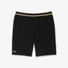Lacoste กางเกงเทนนิสผู้ชาย Men's Tennis x Novak Djokovic Shorts | Black/Yellow ( GH7413519FI )