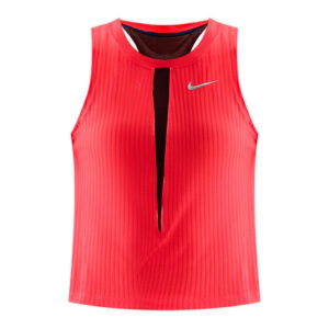 Nike เสื้อเทนนิสผู้หญิง Women's Court Slam Tennis Tank Top | Light Crimson/Burgundy Crush/Light Crimson ( HJ8249-696 )