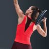 Nike เสื้อเทนนิสผู้หญิง Women's Court Slam Tennis Tank Top | Light Crimson/Burgundy Crush/Light Crimson ( HJ8249-696 ) - Image 3