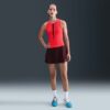 Nike เสื้อเทนนิสผู้หญิง Women's Court Slam Tennis Tank Top | Light Crimson/Burgundy Crush/Light Crimson ( HJ8249-696 ) - Image 4
