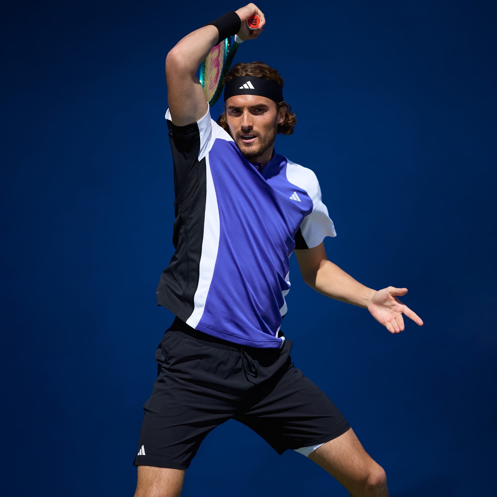 Adidas กางเกงเทนนิสขาสั้น Men's Ergo Tennis Short | Black ( IQ4736 ) - Image 2