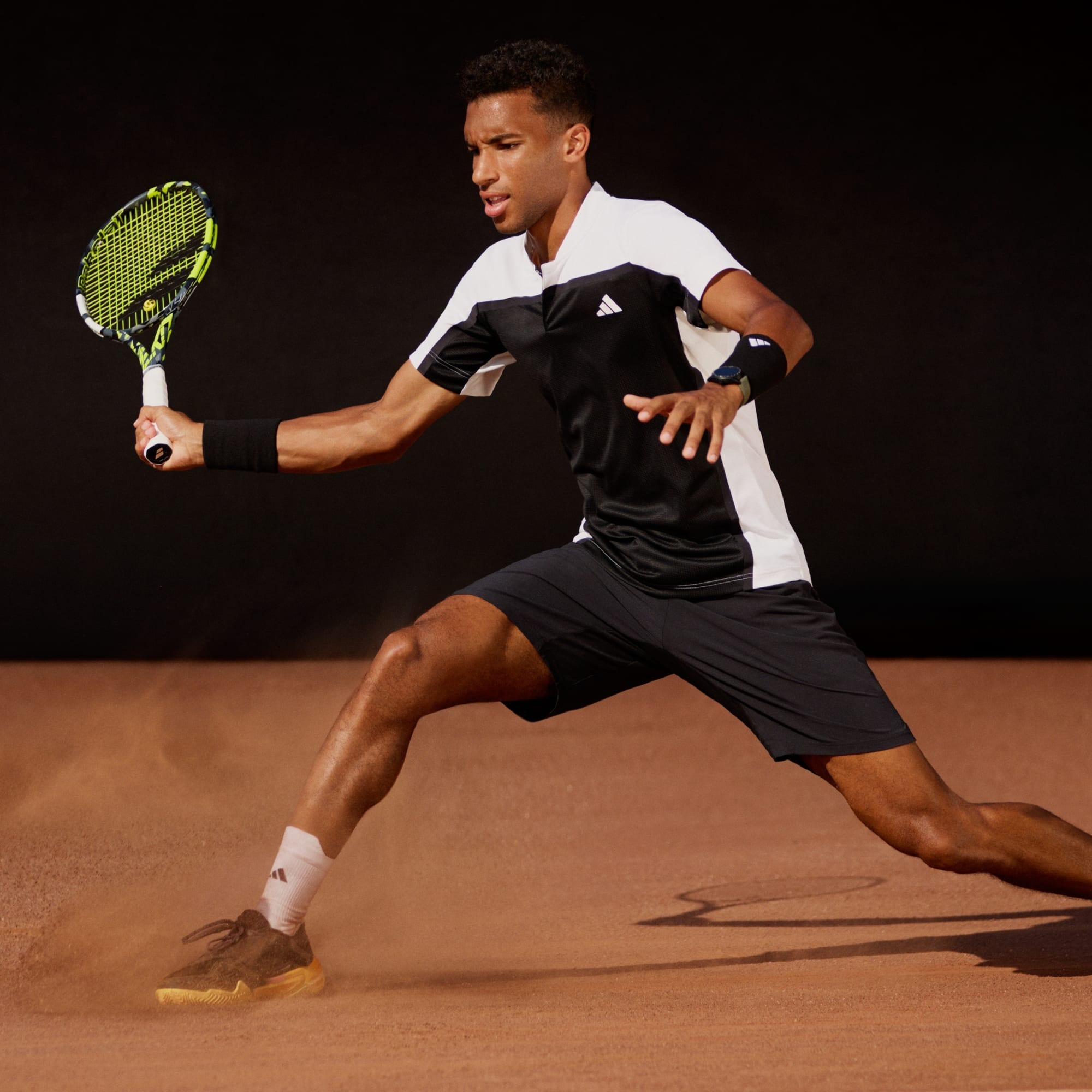 Adidas กางเกงเทนนิสขาสั้น Men's Ergo Tennis Short | Black ( IQ4736 ) - Image 3