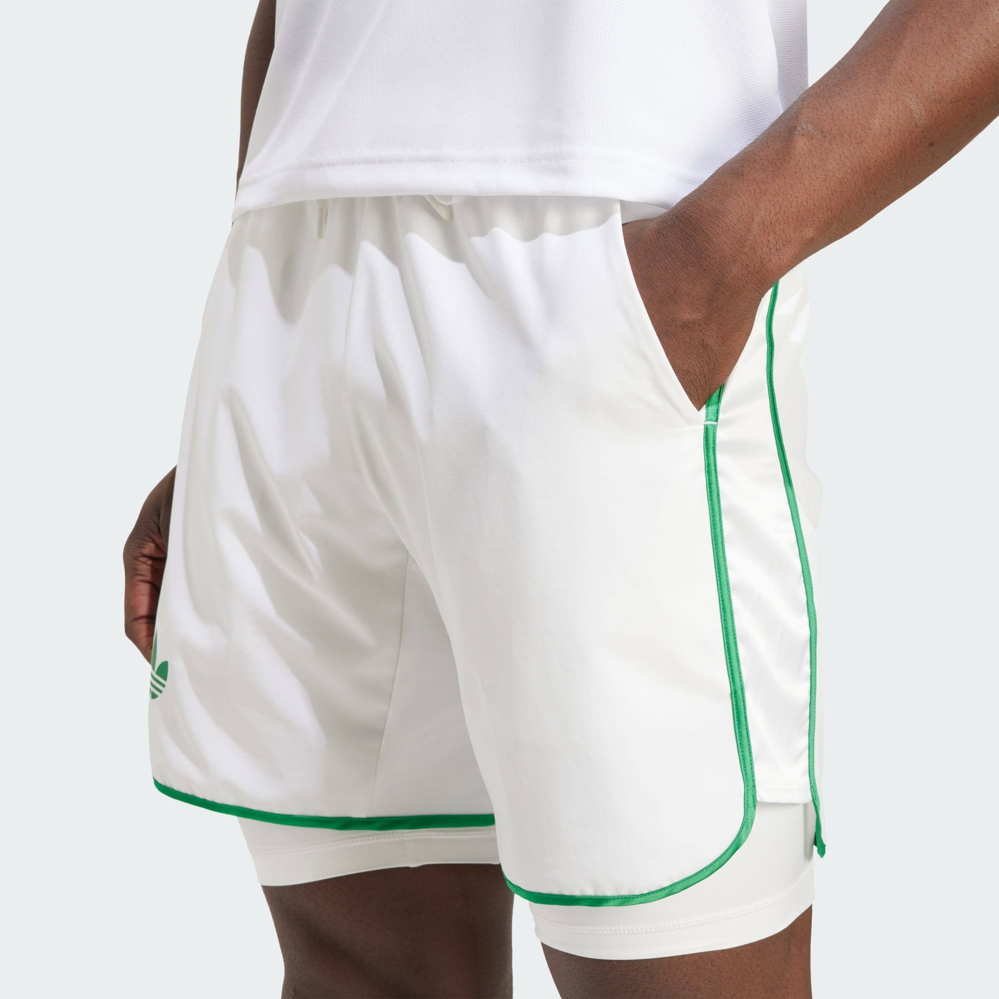 Adidas กางเกงเทนนิสผู้ชาย Men's Tennis Climacool Shorts Set | White ( JN0786 ) - Image 5