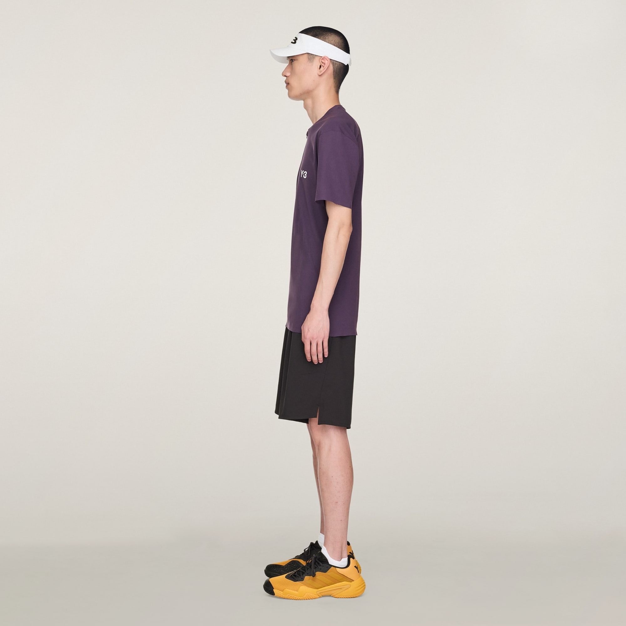 Adidas เสื้อเทนนิสผู้ชาย Men's Y-3 Tennis Pro FreeLift Tops | Aurora Plum ( JN2992 ) - Image 4