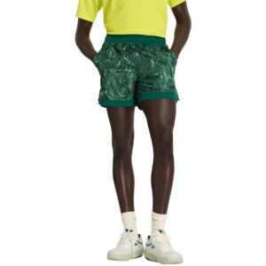 New Balance กางเกงเทนนิสผู้ชาย Men's Printed Tournament Mesh Shorts | Green ( MS41422 )