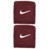 Nike ปลอกรัดข้อมือเทนนิสแบบสั้น Swoosh Classic Wristbands 2-Pack | Dark Team Red/White ( N1012405656 )