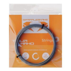 Grapplesnake เอ็นไม้เทนนิส Mako 1.25mm Tennis String Pack | Silver ( MAKO )