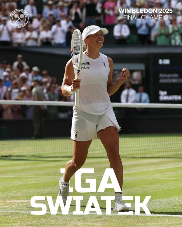 Iga Swiatek in Wimbledon 2025