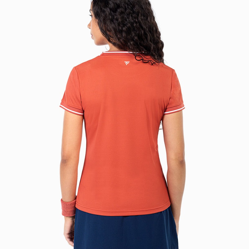 Tecnifibre เสื้อเทนนิสผู้หญิง Tech Tee T-Shirt | Terracotta ( 22WTECTE6 ) - Image 4