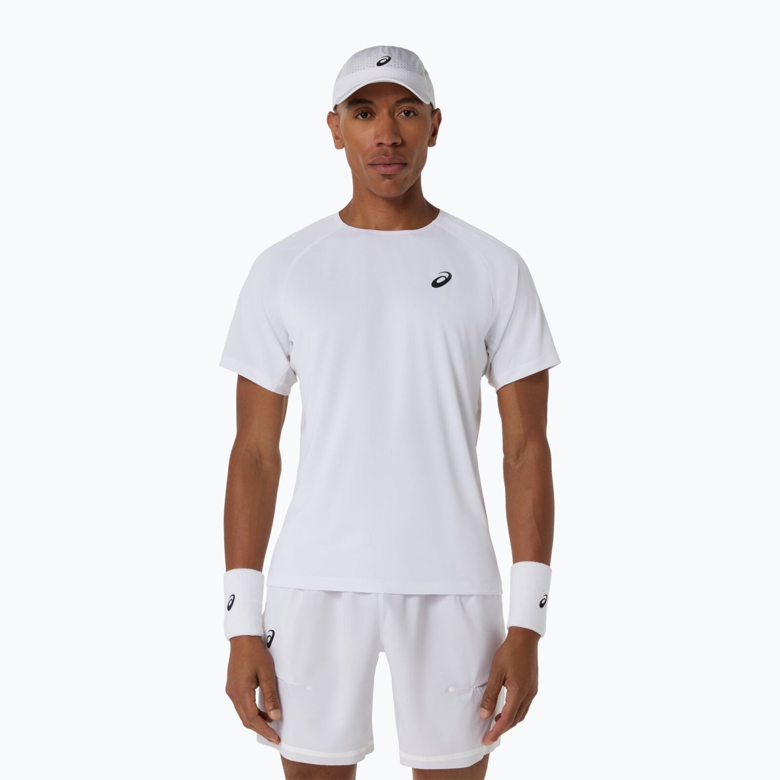 Asics เสื้อเทนนิสผู้ชาย Men's Match SS Top | Brilliant White ( 2041A392-100 )