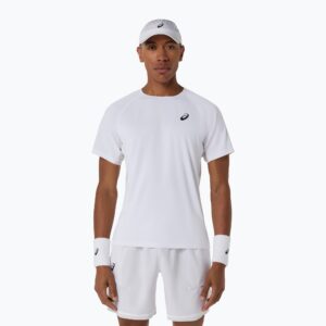 Asics เสื้อเทนนิสผู้ชาย Men's Match SS Top | Brilliant White ( 2041A392-100 )