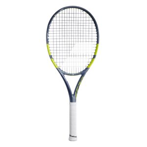 Babolat ไม้เทนนิส Pure Aero S Lite Gen 9 2026 Tennis Racket G2 , G3 | Metallic Grey / Fluo Yellow ( 101573 )
