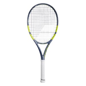 Babolat ไม้เทนนิส Pure Aero Team Gen 9 2026 Tennis Racket G2 , G3 | Metallic Grey / Fluo Yellow ( 101571 )