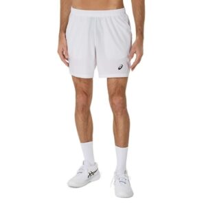 Asics กางเกงเทนนิสผู้ชาย Men’s Court 7In Short | Brilliant White ( 2041A344-100 )