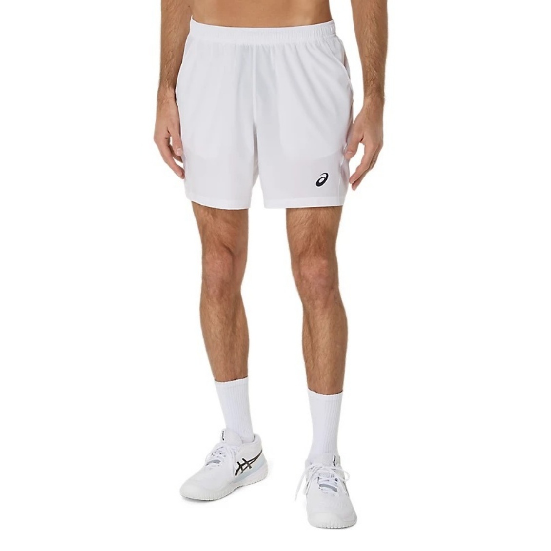 Asics กางเกงเทนนิสผู้ชาย Men’s Court 7In Short | Brilliant White ( 2041A344-100 )