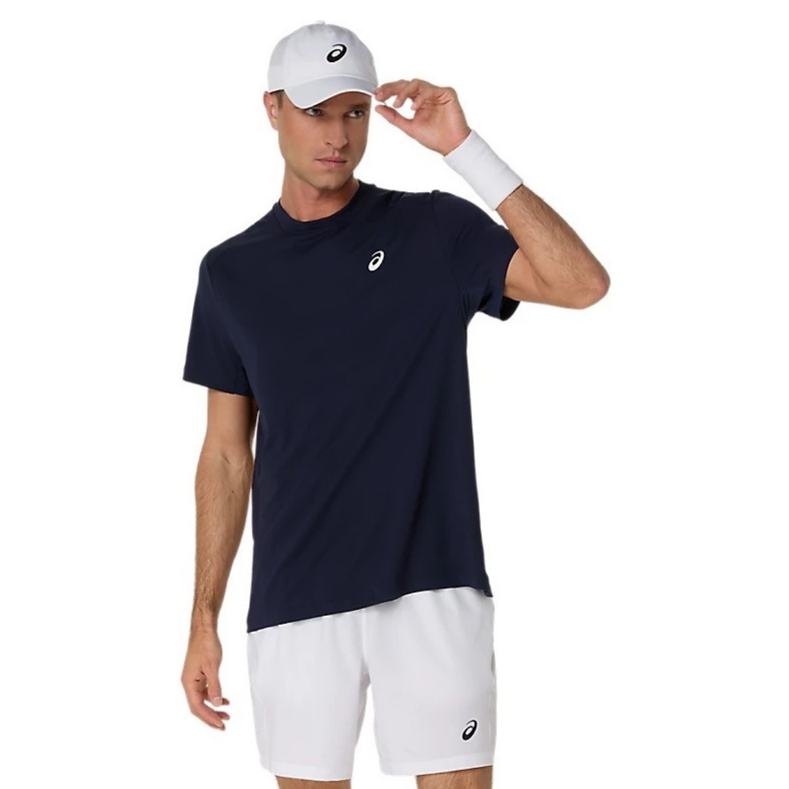 Asics เสื้อเทนนิสผู้ชาย Men’s Court SS Top | Midnight ( 2041A339-400 )