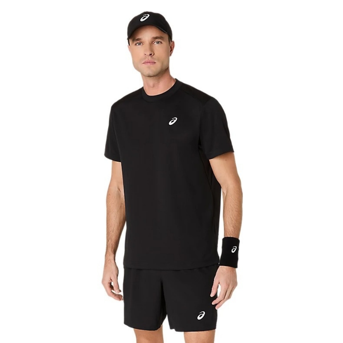 Asics เสื้อเทนนิสผู้ชาย Men’s Court SS Top | Performance Black ( 2041A339-001 )