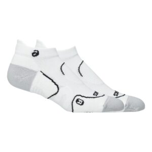 Asics ถุงเท้าเทนนิส Court+Tennis Ankle Socks | Brilliant White ( 3043A134-100 )