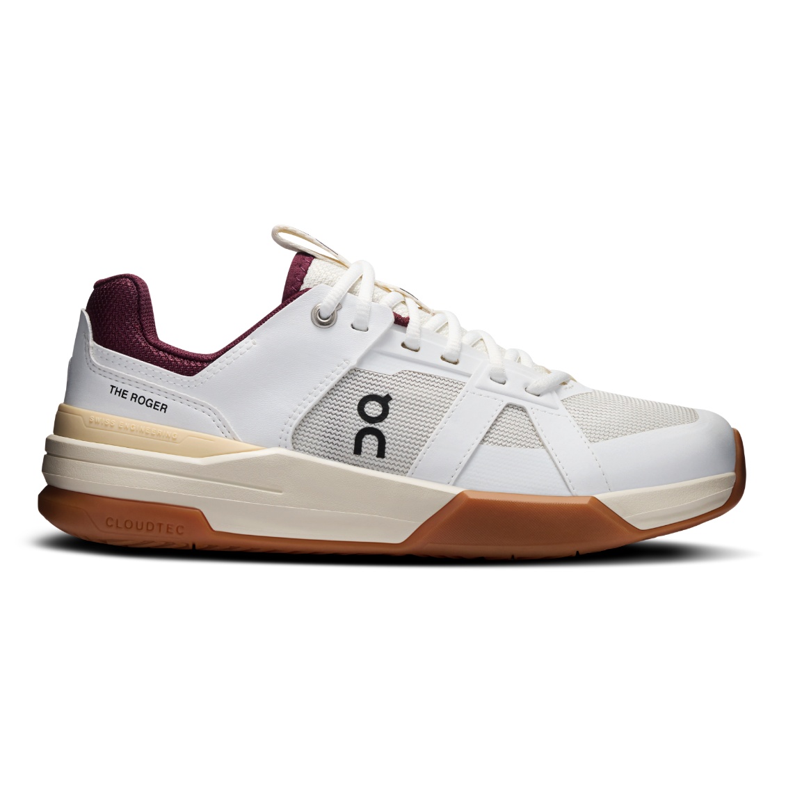 On รองเท้าเทนนิสเด็ก The Roger THE ROGER CH Pro Youth Tennis Shoes | White / Maroon ( 3YE10014827 )