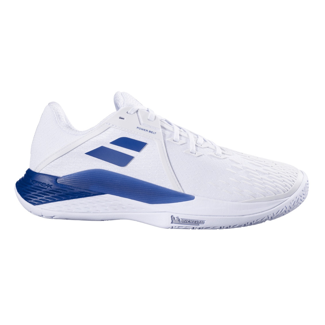 Babolat รองเท้าเทนนิสผู้ชาย Propulse Fury 3 All Court Men | White / Dark blue ( 30S26208B-1069 )