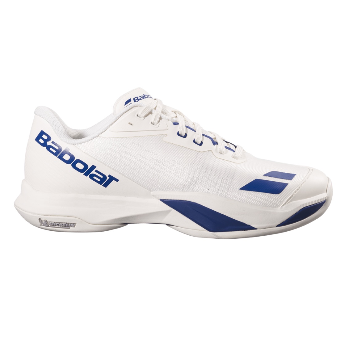 Babolat รองเท้าเทนนิสผู้ชาย Jet Mach 4 All Court Men | Cream / Dark Blue ( 30S26629B-1115 )