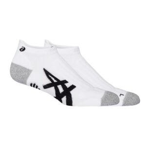 Asics ถุงเท้าเทนนิส Court+Tennis Ankle Socks | Brilliant White ( 3043A072-101 )