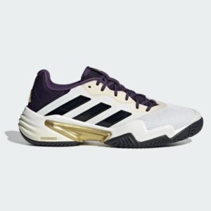 Adidas รองเท้าเทนนิสผู้ชาย Barricade 13 Tennis Shoes | Core White / Core Black / Aurora Plum ( JR1499 )