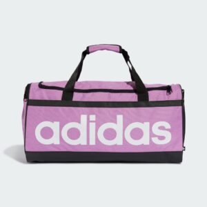 Adidas กระเป๋า Essentials Linear Duffel Bag Medium | Preloved Purple / White ( IZ1898 )