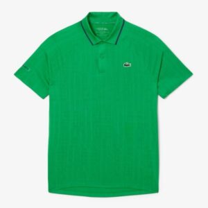 Lacoste เสื้อเทนนิสผู้ชาย Men's Tennis x Novak Djokovic On Court Polo Shirt | Green ( DH4789-00 )