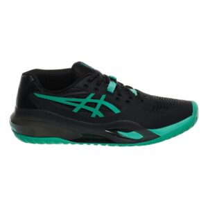 Asics รองเท้าเทนนิสผู้ชาย Gel-Resolution X | Black/Aurora Green ( 1041A481-003 )