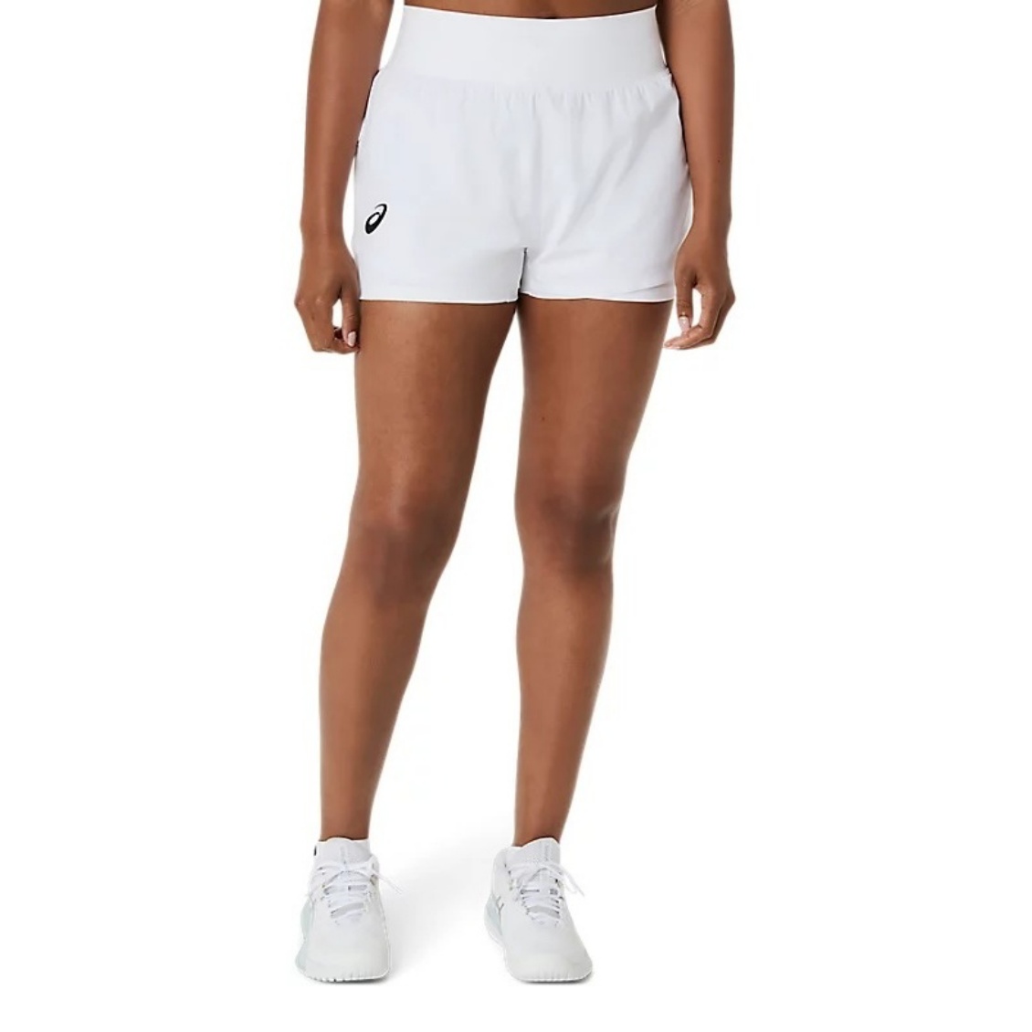 Asics กางเกงเทนนิสผู้หญิง Women’s Match Short | Brilliant White ( 2042A433-100 )