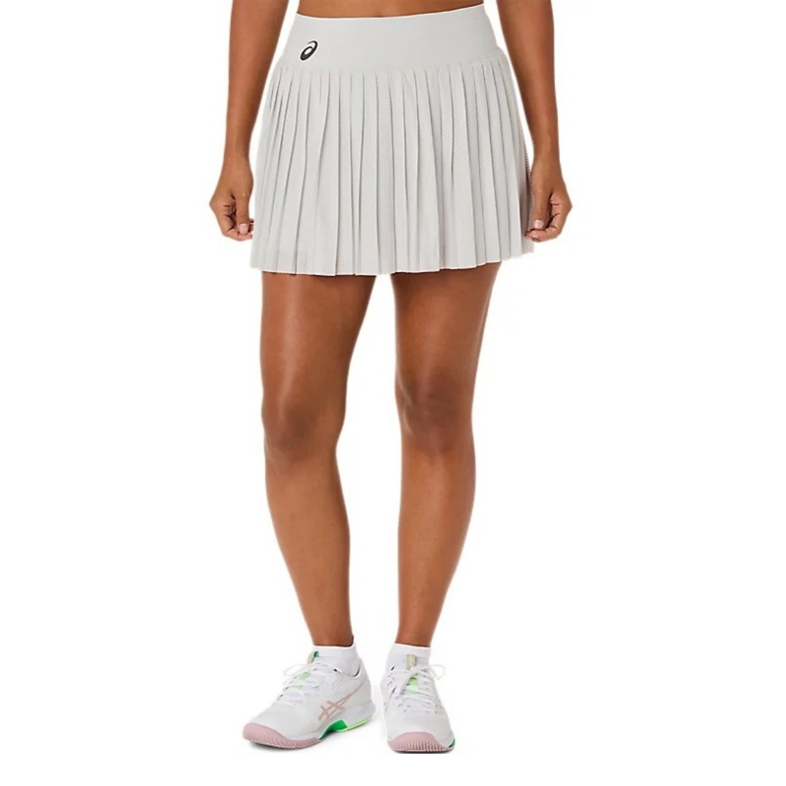 Asics กระโปรงเทนนิสผู้หญิง Women’s Match Mesh Skirt | Cloud Grey ( 2042A432-020 )
