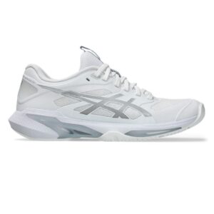 Asics รองเท้าเทนนิสผู้หญิง Solution Speed FF 4 | White/Pure Silver ( 1042A307-101 )