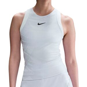 Nike เสื้อเทนนิสผู้หญิง Women's Court Slam Tennis Tank Top | Football Grey/White/Medium Ash ( FZ6475-085 )